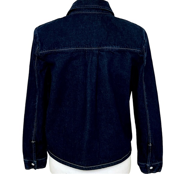 LEVI’S Crafted Cropped Organic Cotton Jacket Women’s S Preppy Western Streetwear - Picture 3 of 9